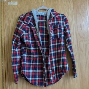 Fall Hooded Flannel